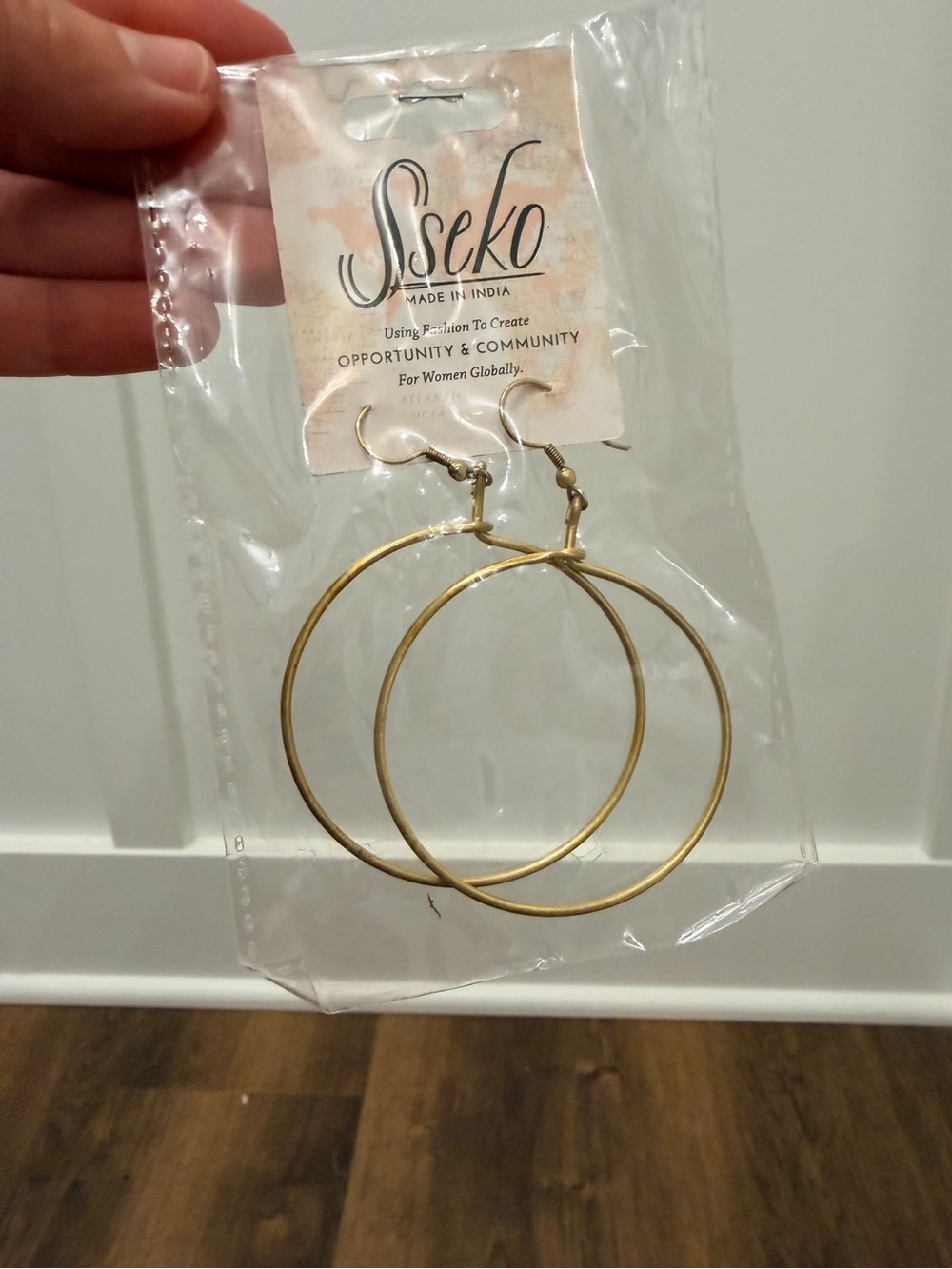 Sseko Gold Hoop Earrings - Lightweight Classic Hoops